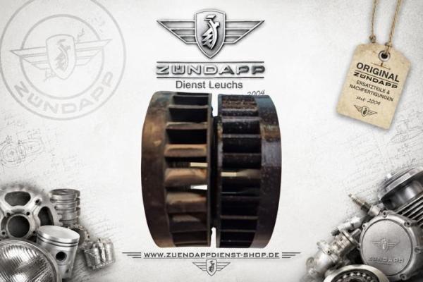 Zündapp Lüfterrad / Gebläserad Nachbau – 267-07.707 – 4 Loch Befestigung M5x12